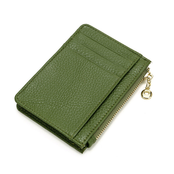 Invalides — Porte-cartes femme effet lézard — Vert