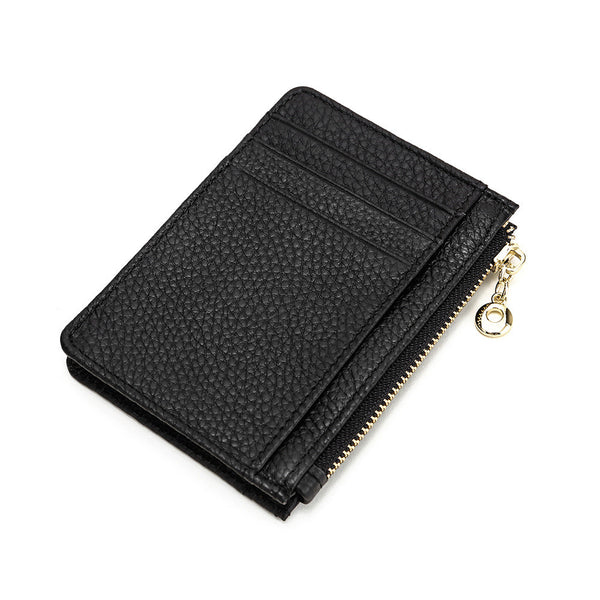 Invalides — Porte-cartes femme effet lézard — Noir