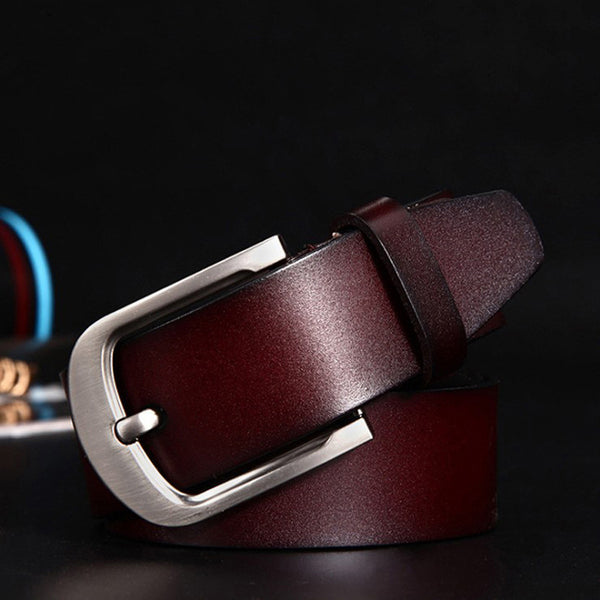 Faubourg — Ceinture homme cuir intemporel — Marron