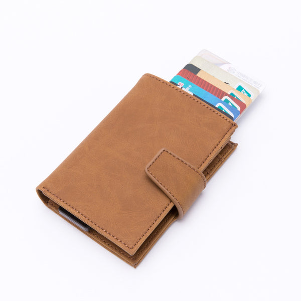Vavin — Porte-cartes homme en cuir — Camel