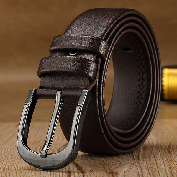 Concorde — Ceinture homme cuir grainé — Marron