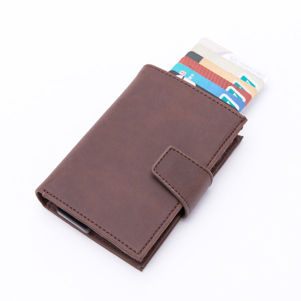 Vavin — Porte-cartes homme en cuir — Marron