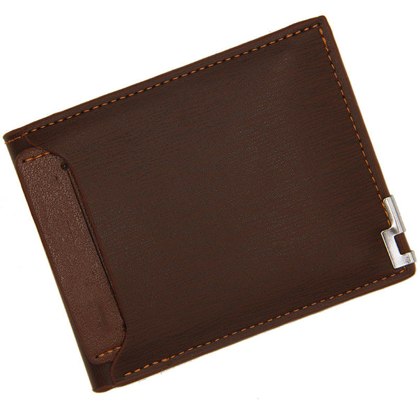 Nation — Portefeuille homme cuir PU — Café