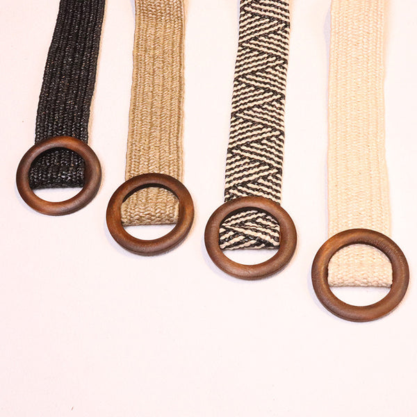 Belleville — Ceinture femme tressée élastique
