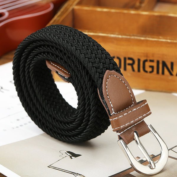 Oberkampf — Ceinture femme tissée — Noir