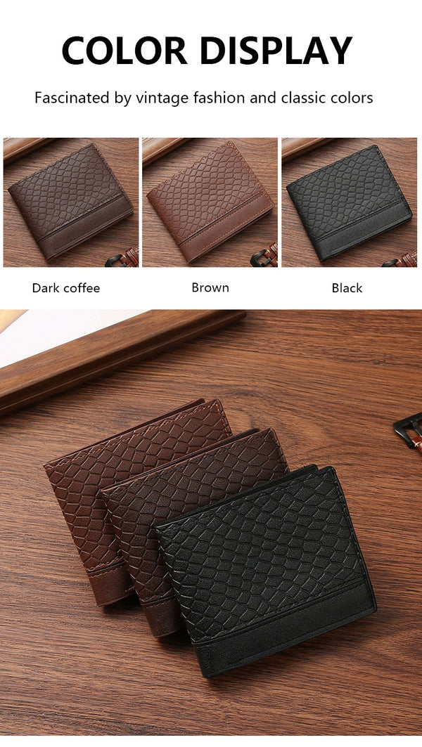 Châtelet — Portefeuille homme motif géométrique — Noir