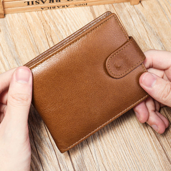 Lyon — Portefeuille porte-monnaie cuir — Marron