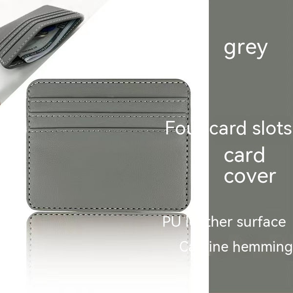Varenne — Porte-cartes femme minimaliste — Gris