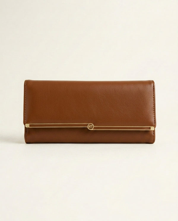 Champs Collection — Long Card Wallet for Her, French Press & Co. — Marron