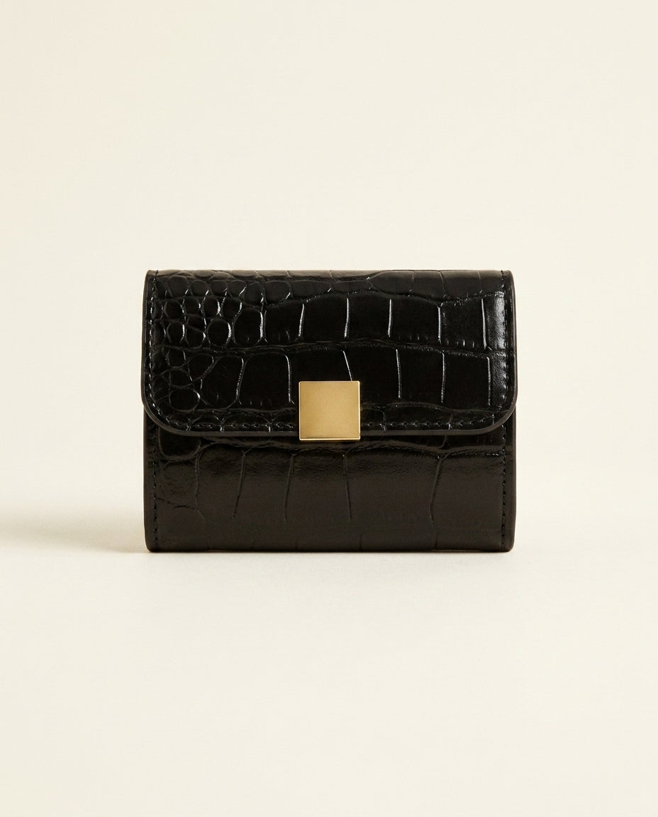 Anvers — Embossed Croc Cardholder