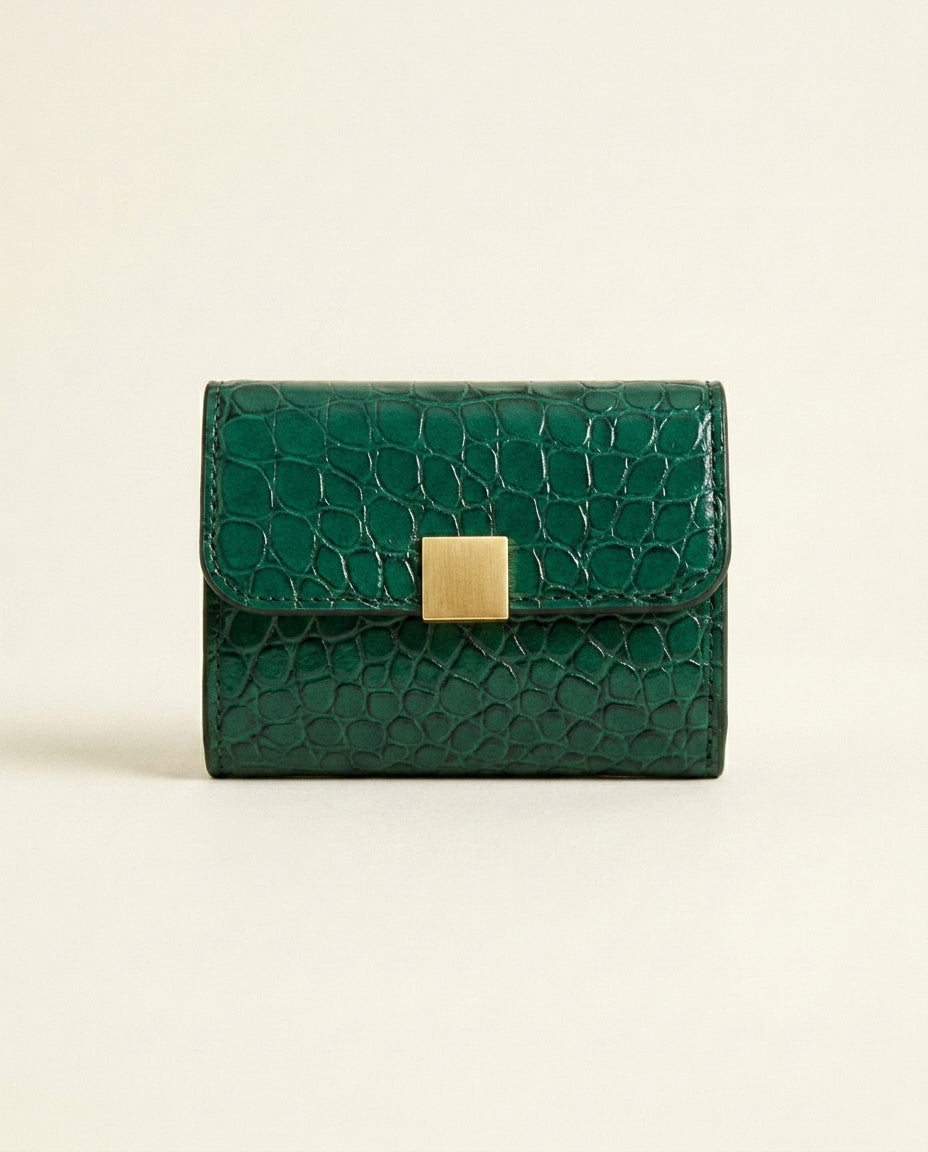 Anvers — Embossed Croc Cardholder