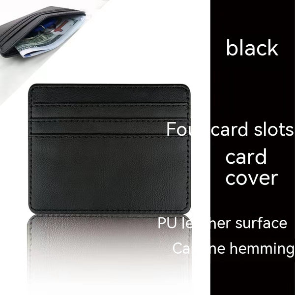 Varenne — Porte-cartes femme minimaliste — Noir