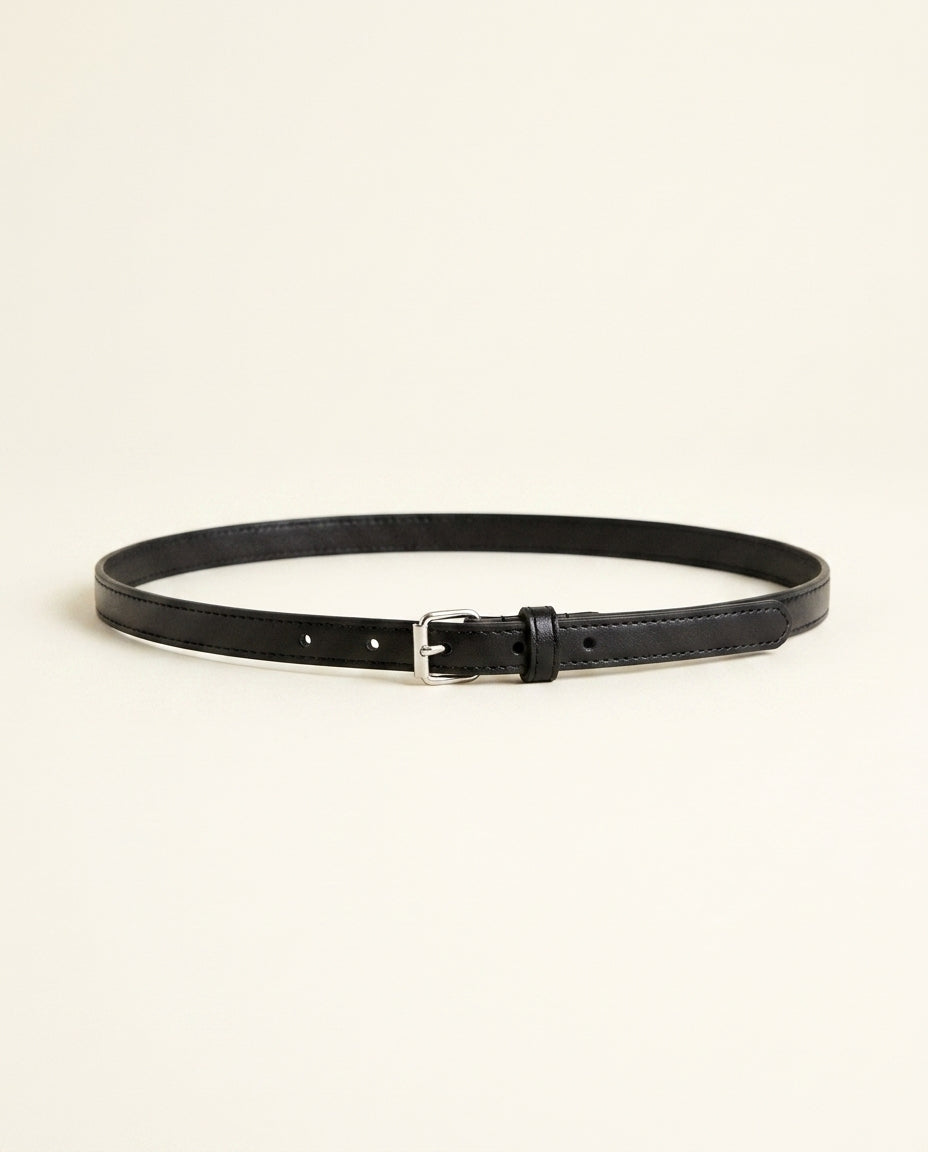 Auteuil — Ceinture femme cuir étroite