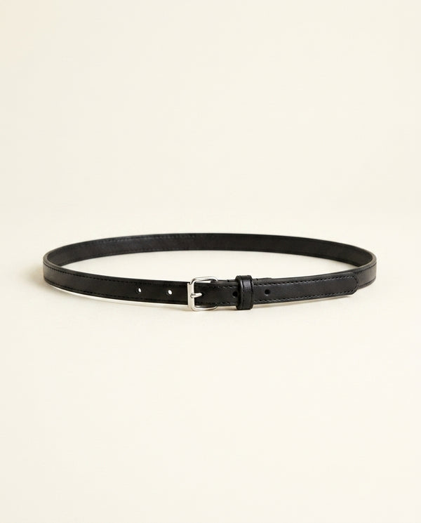 Auteuil — Ceinture femme cuir étroite