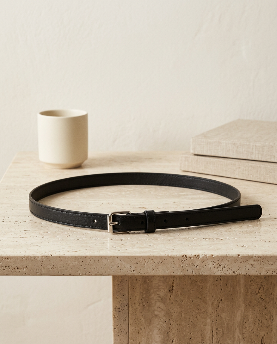 Auteuil — Ceinture femme cuir étroite