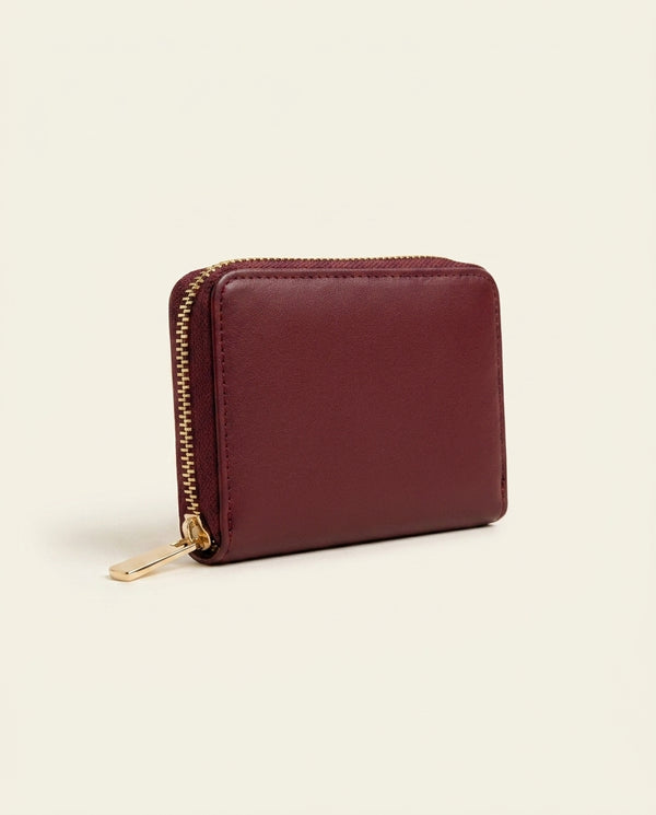 Sèvres — Porte-cartes femme en cuir — Bordeaux