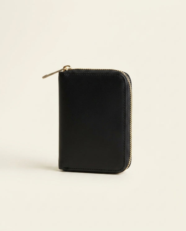 Sèvres — Porte-cartes femme en cuir — Noir